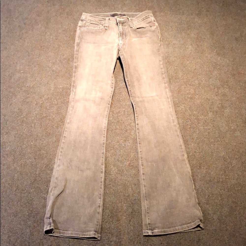 Gray flare jeans